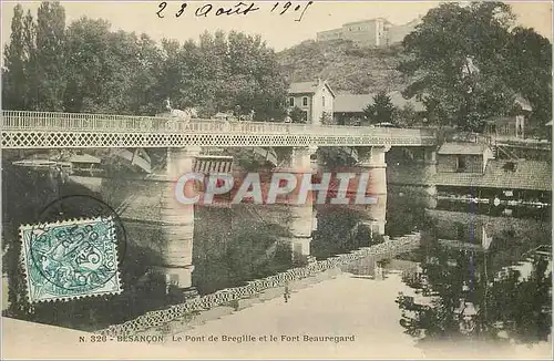 Cartes postales Besancon Le Pont de Bregille et le Fort Beauregard