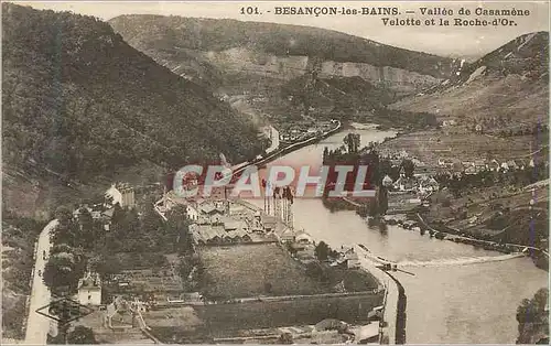 Cartes postales Besancon les Bains Vallee de Casamene Valotte et la Roche d Or