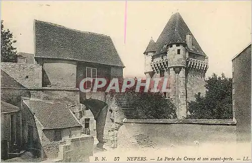 Cartes postales Nevers La Porte du Crouux et son avant porte