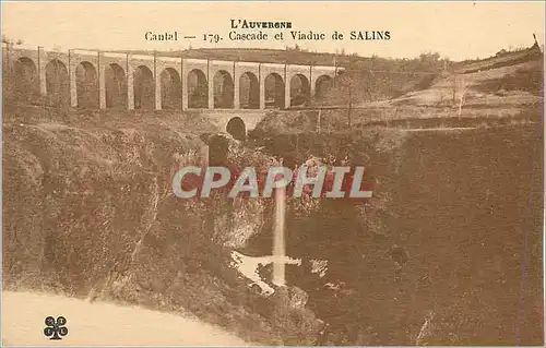 Cartes postales Cantal Cascade et Viaduc de Salins