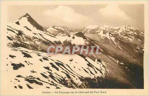 Cartes postales Cantal Un paysage sur le cote sud du Puy Mary