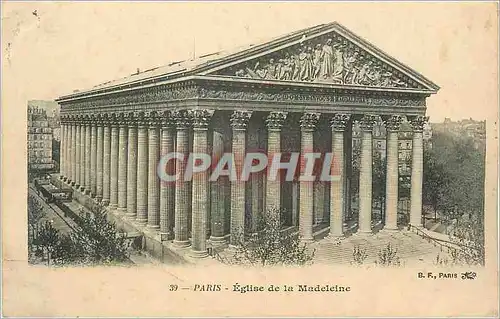 Cartes postales Paris Eglise de la Madeleine