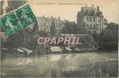 Cartes postales Chateauroux Chateau Raoul et Prefecture