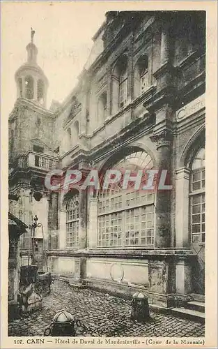 Cartes postales Caen Hotel de Duval de Mondrainville