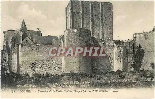 Ansichtskarte AK Loches Ensemble de la Partie Sud du Donjon