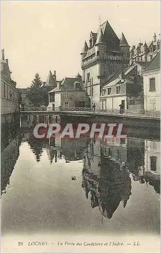 Ansichtskarte AK Loches La Porte des Cordeliers et l Indre