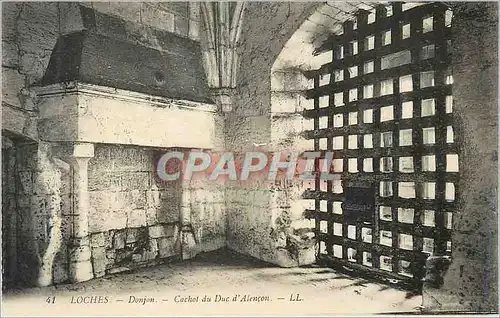 Ansichtskarte AK Loches Donjon Cachot du Duc d Alencon