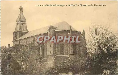 Cartes postales Sarlat Chevet de la Cathedrale