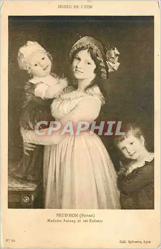 Cartes postales Musee du Lyon Prud Hon Pierre Madame Antony et ses Enfants