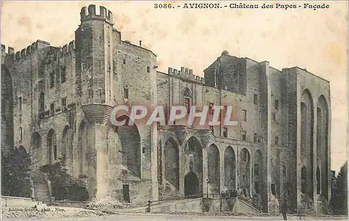 Cartes postales Avignon Chateau des Papes Facade