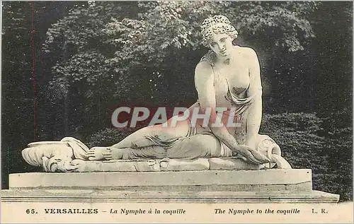 Cartes postales Versailles La Nymphe a la coquille