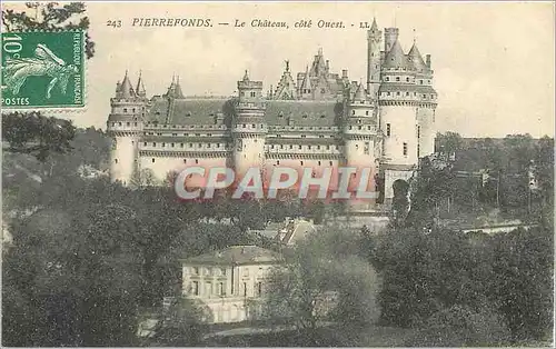 Ansichtskarte AK Pierrefonds Le chateau cote Ouest