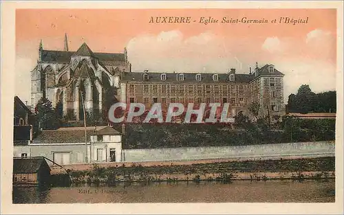 Cartes postales Auxerre Eglise Saint Germain et l Hopital