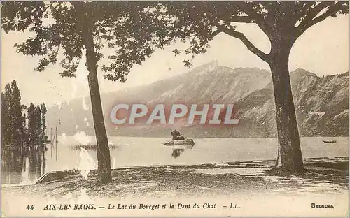 Cartes postales Aix les Bains Le Lac du Bourget et la Dent du Chat