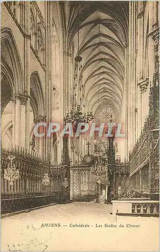 Cartes postales Amiens Cathedrale Les Stalles du Choeur