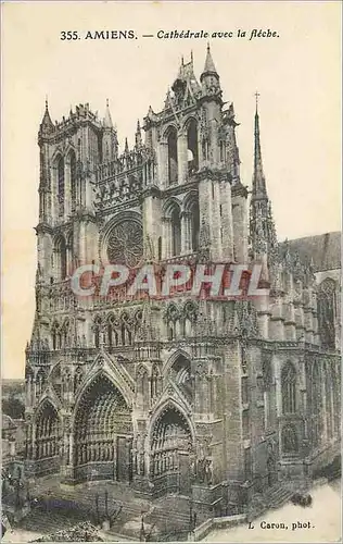 Ansichtskarte AK Amiens Cathedrale avec la fleche