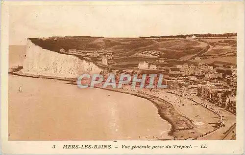 Cartes postales Mers les Bains Vue generale prise du Treport