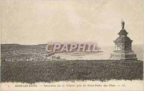 Cartes postales Mers les Bains Panorama sur le Treport pris de Notre Dame des Flots