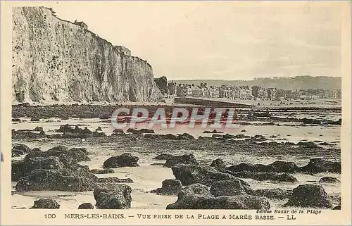 Ansichtskarte AK Mers les Bains Vue prise de la plage a maree basse