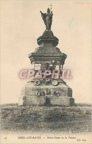 Cartes postales Mers les Bains Notre Dame de la Falaise