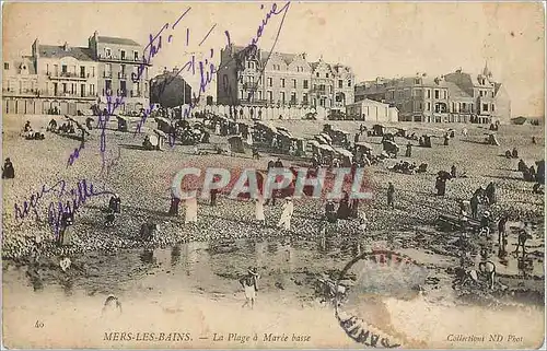 Cartes postales Mers les Bains La Plage a Maree basse