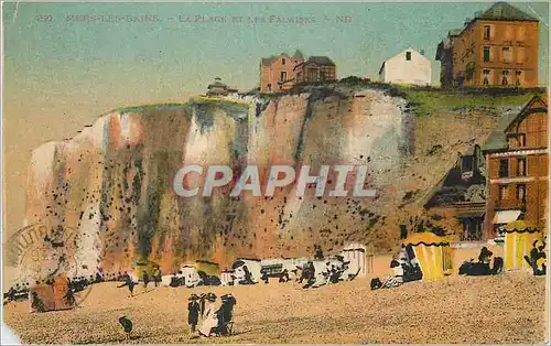 Cartes postales Mers les Bains La Plage et les Falaises