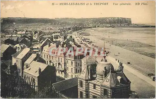 Cartes postales Mers les Bains et le Treport Vue generale