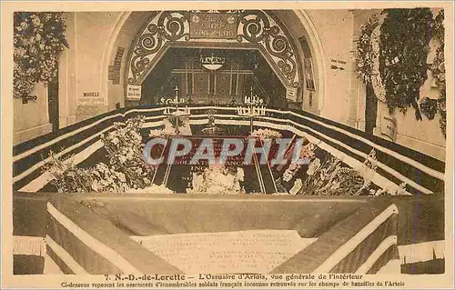 Cartes postales ND de Lorette L Ossuaire Vue generale de l Interieur