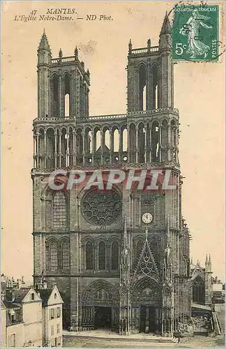 Cartes postales Mantes L Eglise Notre Dame