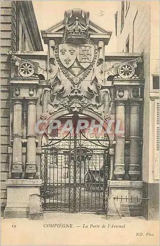 Cartes postales Compiegne La Porte de l Arsenal