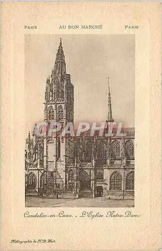 Cartes postales Caudebec en Caux L'eglise Notre Dame