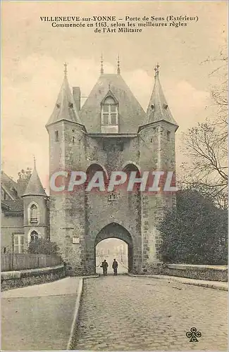 Cartes postales Villeneuve sur Yonne Porte de Sens exterieur