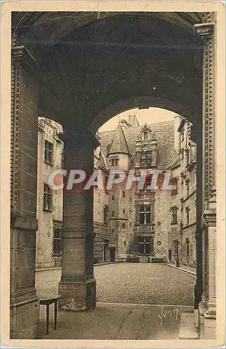 Cartes postales Pau Le portique et la Cour d Honneur detail