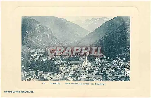 Cartes postales Luchon Vue generale prise de Cazarilh