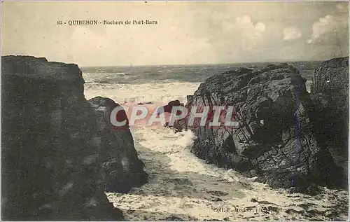 Ansichtskarte AK Quiberon Rochers de Port Barn