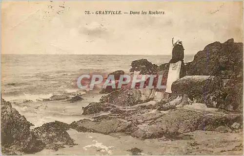 Cartes postales Granville Dans les Rochers