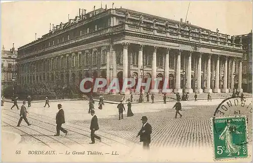 Cartes postales Bordeaux Le Grand Theatre