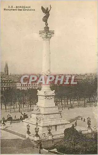 Cartes postales Bordeaux Monument des Girondins