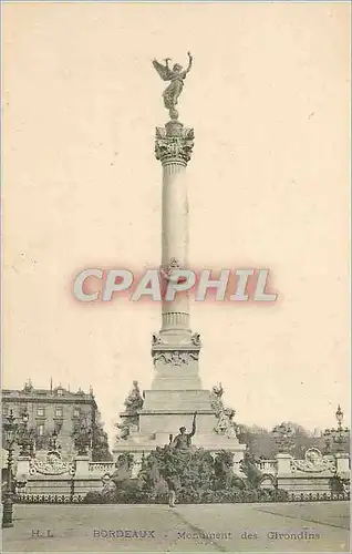 Cartes postales Bordeaux Monument des Girondins
