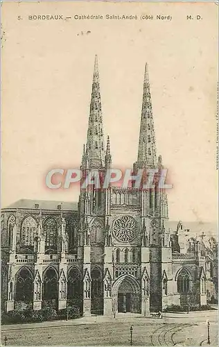 Cartes postales Bordeaux Cathedrale Saint Andre Cote Nord