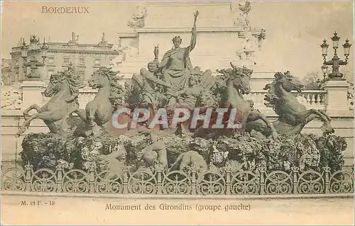 Cartes postales Bordeaux Monument des Girondins