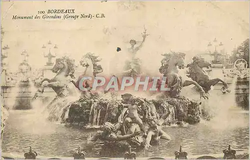 Cartes postales Bordeaux Monument des Girondins Groupe Nord