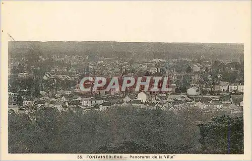 Ansichtskarte AK Fontainebleau Panorama de la Ville