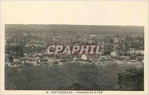 Ansichtskarte AK Fontainebleau Panorama de la Ville