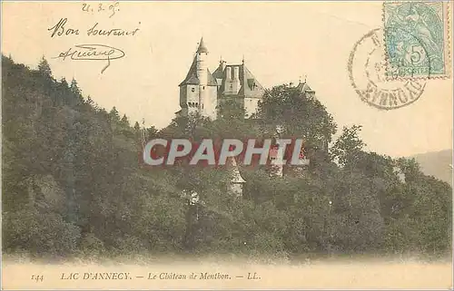 Cartes postales Lac d Annecy Le Chateau de Menthon
