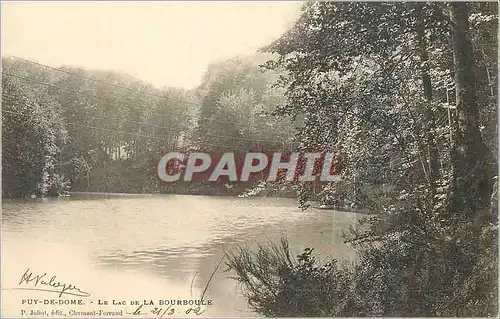Ansichtskarte AK Puy de Dome Le Lac de La Bourboule (carte 1900)