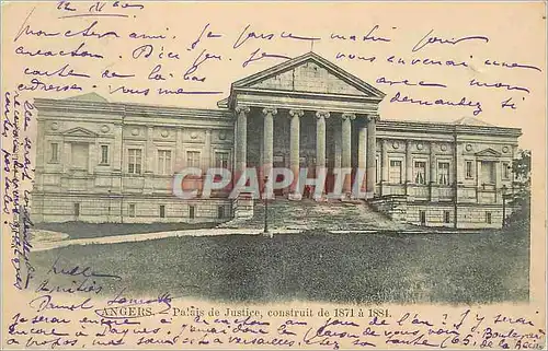 Ansichtskarte AK Angers Palais de Justice (carte 1900)