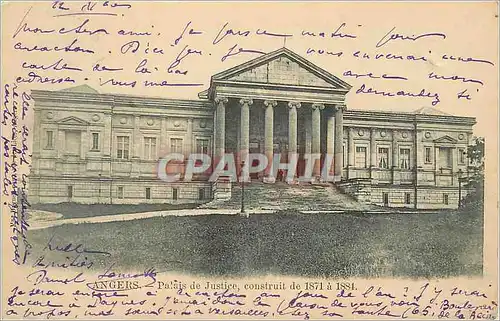Cartes postales Angers Palais de Justice (carte 1900)