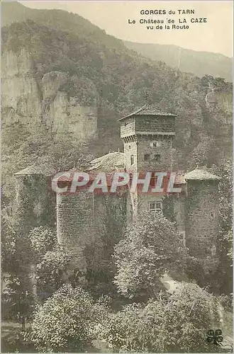 Cartes postales Gorges du Tarn Le Chateau de la Caze vu de la Route