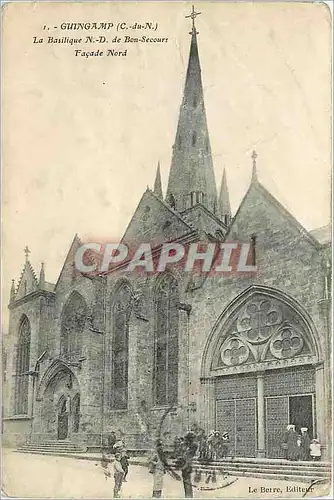 Ansichtskarte AK Guingamp C du N La Basilique ND de Bon Secours Facade Nord